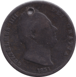 1831 HALFPENNY HOLED ( NF ) - HALFPENNY - Cambridgeshire Coins