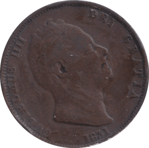 1831 HALFPENNY ( NF ) - HALFPENNY - Cambridgeshire Coins