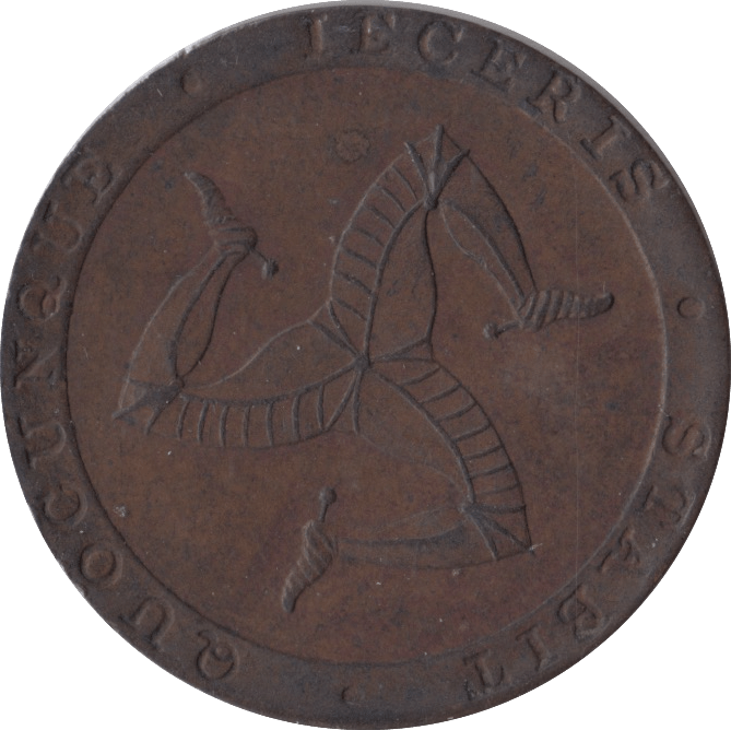 1831 HALFPENNY TOKEN ISLE OF MAN - HALFPENNY TOKENS - Cambridgeshire Coins