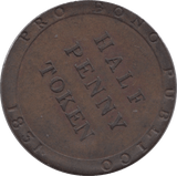 1831 HALFPENNY TOKEN ISLE OF MAN - HALFPENNY TOKENS - Cambridgeshire Coins