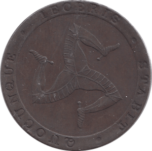 1831 HALFPENNY TOKEN ISLE OF MAN - WORLD COINS - Cambridgeshire Coins