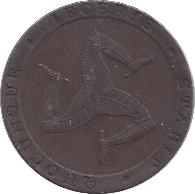 1831 HALFPENNY TOKEN ISLE OF MAN - WORLD COINS - Cambridgeshire Coins