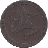1831 HALFPENNY TOKEN ISLE OF MAN - WORLD COINS - Cambridgeshire Coins