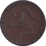 1831 HALFPENNY TOKEN ISLE OF MAN - WORLD COINS - Cambridgeshire Coins