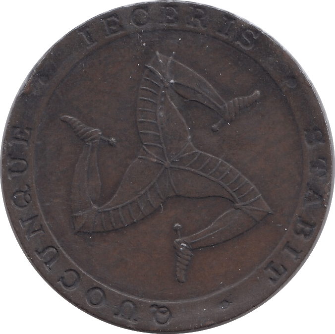1831 HALFPENNY TOKEN ISLE OF MAN - WORLD COINS - Cambridgeshire Coins