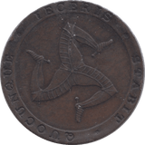 1831 HALFPENNY TOKEN ISLE OF MAN - WORLD COINS - Cambridgeshire Coins