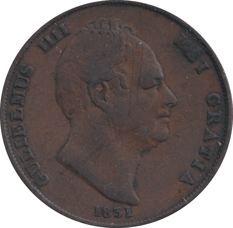 1831 PENNY WILLIAM IIII ( FINE ) - PENNY - Cambridgeshire Coins