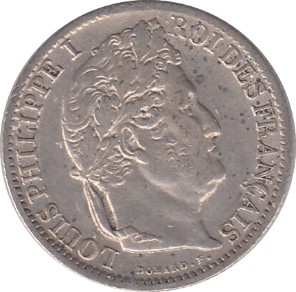 1831 SILVER HALF FRANC FRANCE - SILVER WORLD COINS - Cambridgeshire Coins