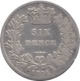 1831 SIXPENCE ( FINE ) - SIXPENCE - Cambridgeshire Coins