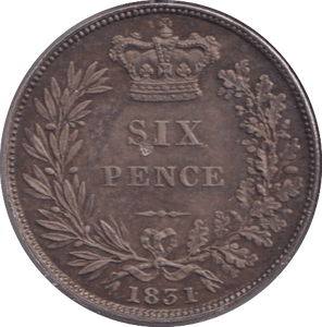 1831 SIXPENCE ( UNC ) - SIXPENCE - Cambridgeshire Coins