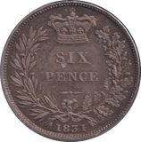 1831 SIXPENCE ( UNC ) - SIXPENCE - Cambridgeshire Coins