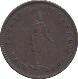 1832 ONE PENNY CANADA - WORLD COINS - Cambridgeshire Coins