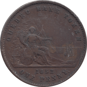 1832 ONE PENNY CANADA - WORLD COINS - Cambridgeshire Coins