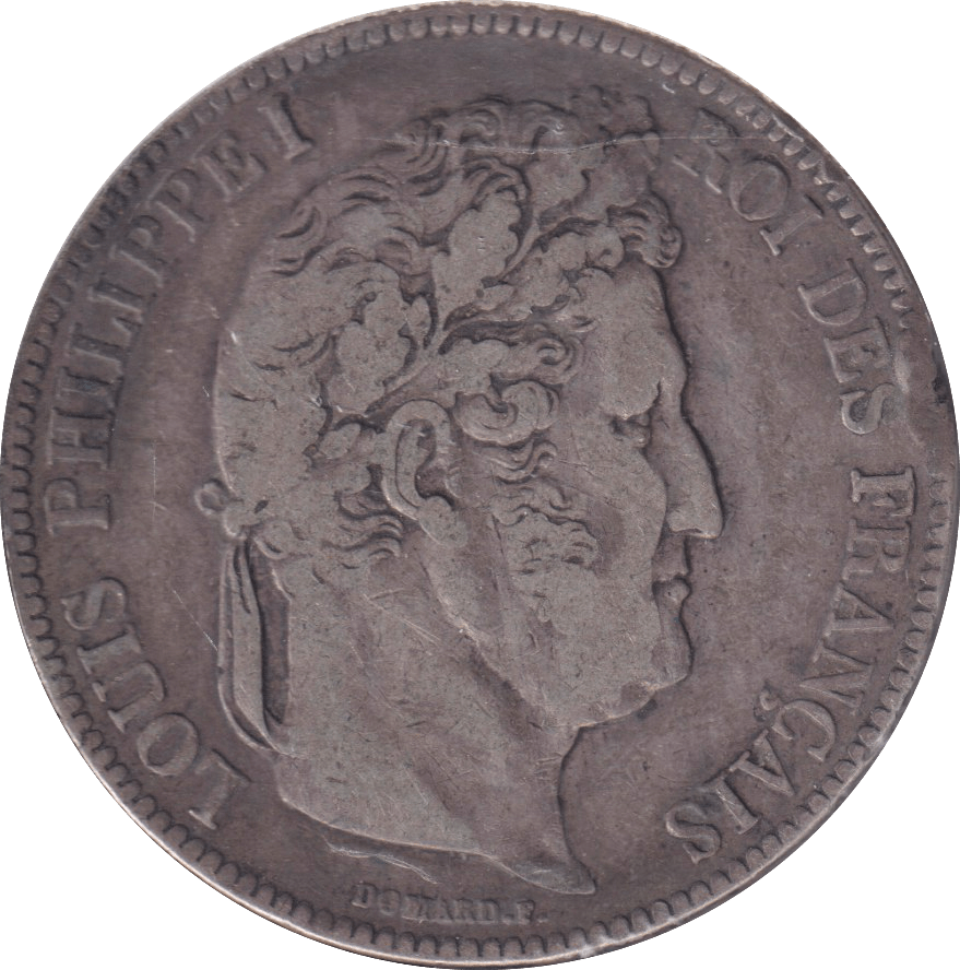 1832 SILVER 5 FRANC FRANCE - SILVER WORLD COINS - Cambridgeshire Coins