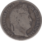 1834 1/2 FRANC FRANCE - SILVER WORLD COINS - Cambridgeshire Coins