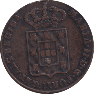 1834 40 REIS PORTUGAL - WORLD COINS - Cambridgeshire Coins