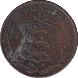 1834 8 DOUBLES GUERNSEY - WORLD COINS - Cambridgeshire Coins