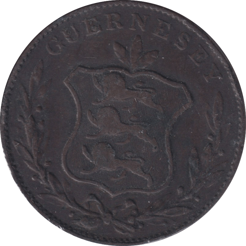 1834 8 DOUBLES GUERNSEY - WORLD COINS - Cambridgeshire Coins