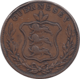 1834 EIGHT DOUBLES GUERNSEY - WORLD COINS - Cambridgeshire Coins