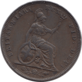 1834 FARTHING ( EF ) - Farthing - Cambridgeshire Coins