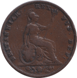 1834 FARTHING ( FINE ) - FARTHING - Cambridgeshire Coins