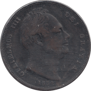 1834 FARTHING ( FINE ) - FARTHING - Cambridgeshire Coins