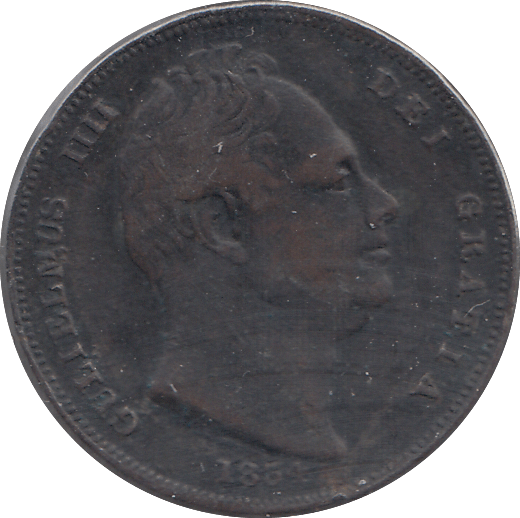 1834 FARTHING ( FINE ) - FARTHING - Cambridgeshire Coins