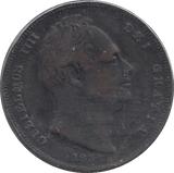 1834 FARTHING ( FINE ) - FARTHING - Cambridgeshire Coins