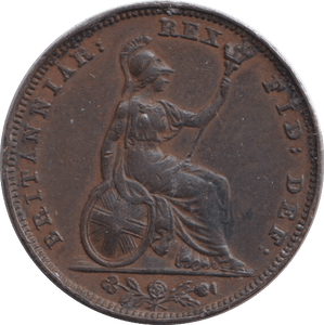 1834 FARTHING ( GF ) - FARTHING - Cambridgeshire Coins