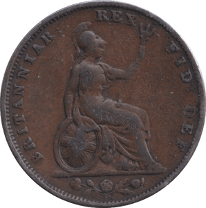 1834 FARTHING ( GF ) - FARTHING - Cambridgeshire Coins