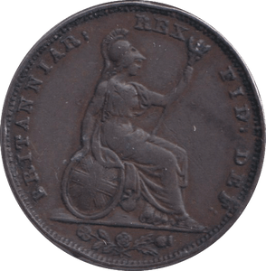 1834 FARTHING ( GF ) - FARTHING - Cambridgeshire Coins