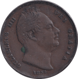 1834 FARTHING ( GF ) - FARTHING - Cambridgeshire Coins