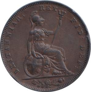 1834 FARTHING ( VF ) - FARTHING - Cambridgeshire Coins