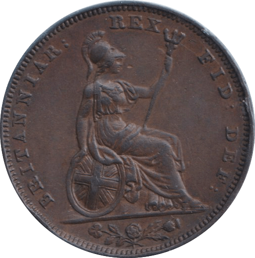 1834 FARTHING ( VF ) - FARTHING - Cambridgeshire Coins