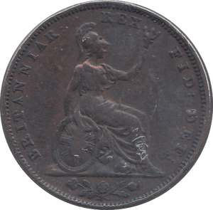 1834 FARTHING ( VF ) - FARTHING - Cambridgeshire Coins