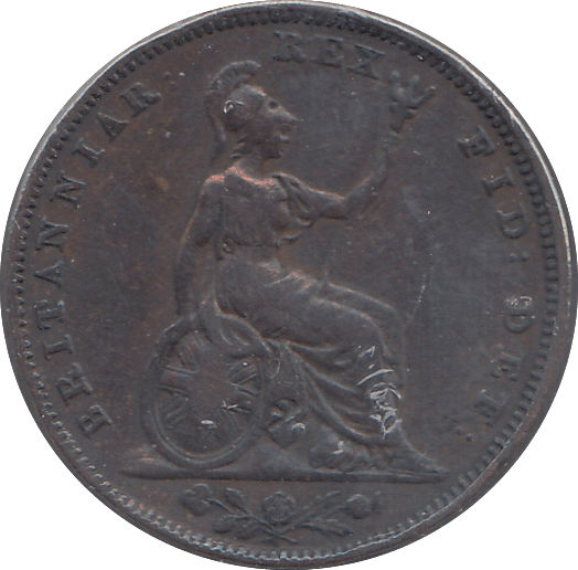 1834 FARTHING ( VF ) - FARTHING - Cambridgeshire Coins