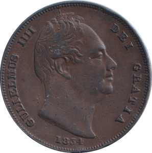 1834 FARTHING ( VF ) - FARTHING - Cambridgeshire Coins