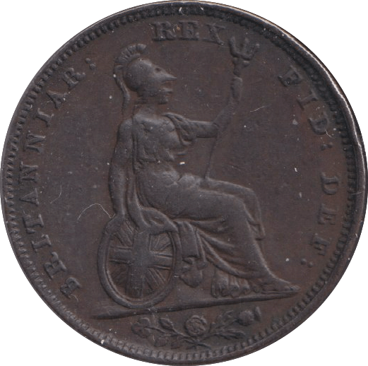 1834 FARTHING ( VF ) - WORLD COINS - Cambridgeshire Coins