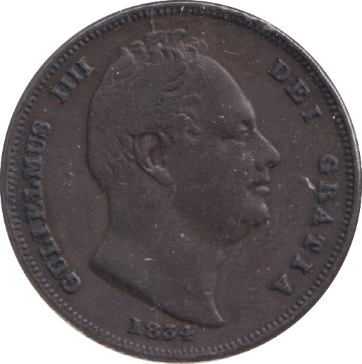 1834 FARTHING ( VF ) - WORLD COINS - Cambridgeshire Coins