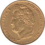 1834 GOLD 20 FRANCS FRANCE ( STAR MINTMARK ) - Gold World Coins - Cambridgeshire Coins
