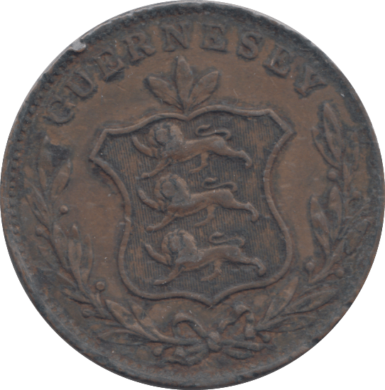 1834 GUERNSEY PENNY - WORLD COINS - Cambridgeshire Coins