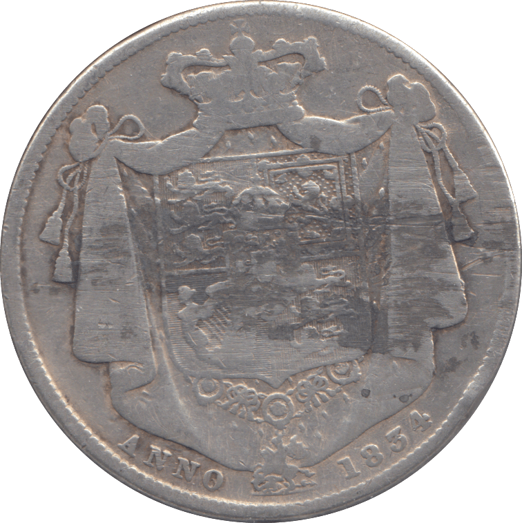 1834 HALF CROWN ( NF ) - HALFCROWN - Cambridgeshire Coins