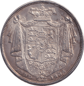 1834 HALFCROWN ( AUNC ) - HALFCROWN - Cambridgeshire Coins