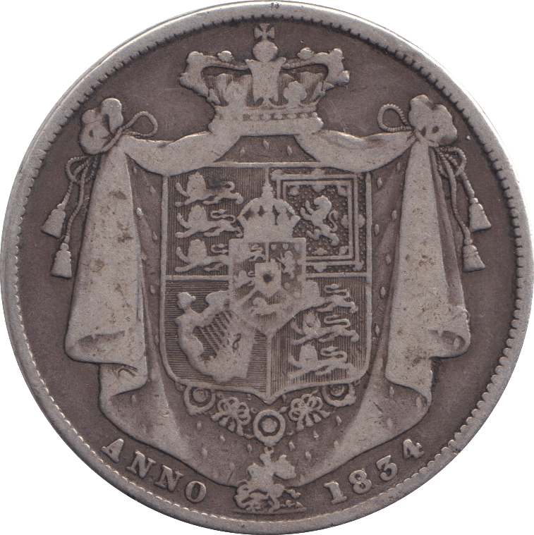 1834 HALFCROWN ( FINE ) - HALFCROWN - Cambridgeshire Coins