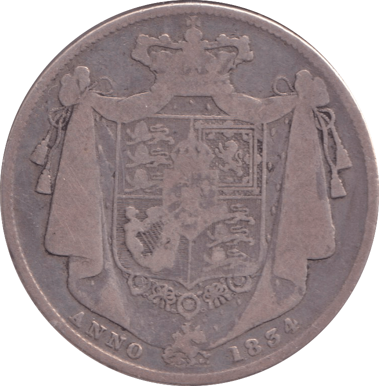 1834 HALFCROWN ( FINE ) - HALFCROWN - Cambridgeshire Coins