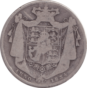1834 HALFCROWN ( FINE ) - HALFCROWN - Cambridgeshire Coins