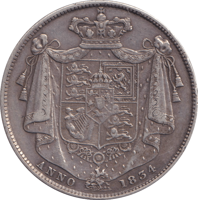 1834 HALFCROWN ( GVF ) - HALFCROWN - Cambridgeshire Coins