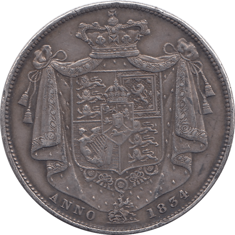 1834 HALFCROWN ( VF ) - HALFCROWN - Cambridgeshire Coins