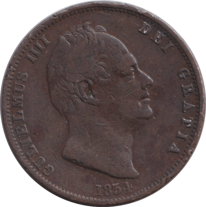1834 HALFPENNY ( FINE ) - HALFPENNY - Cambridgeshire Coins