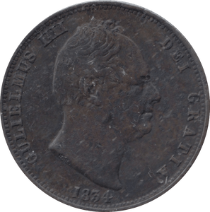 1834 HALFPENNY ( GVF ) - HALFPENNY - Cambridgeshire Coins